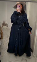 Alma Dress - Raw Denim