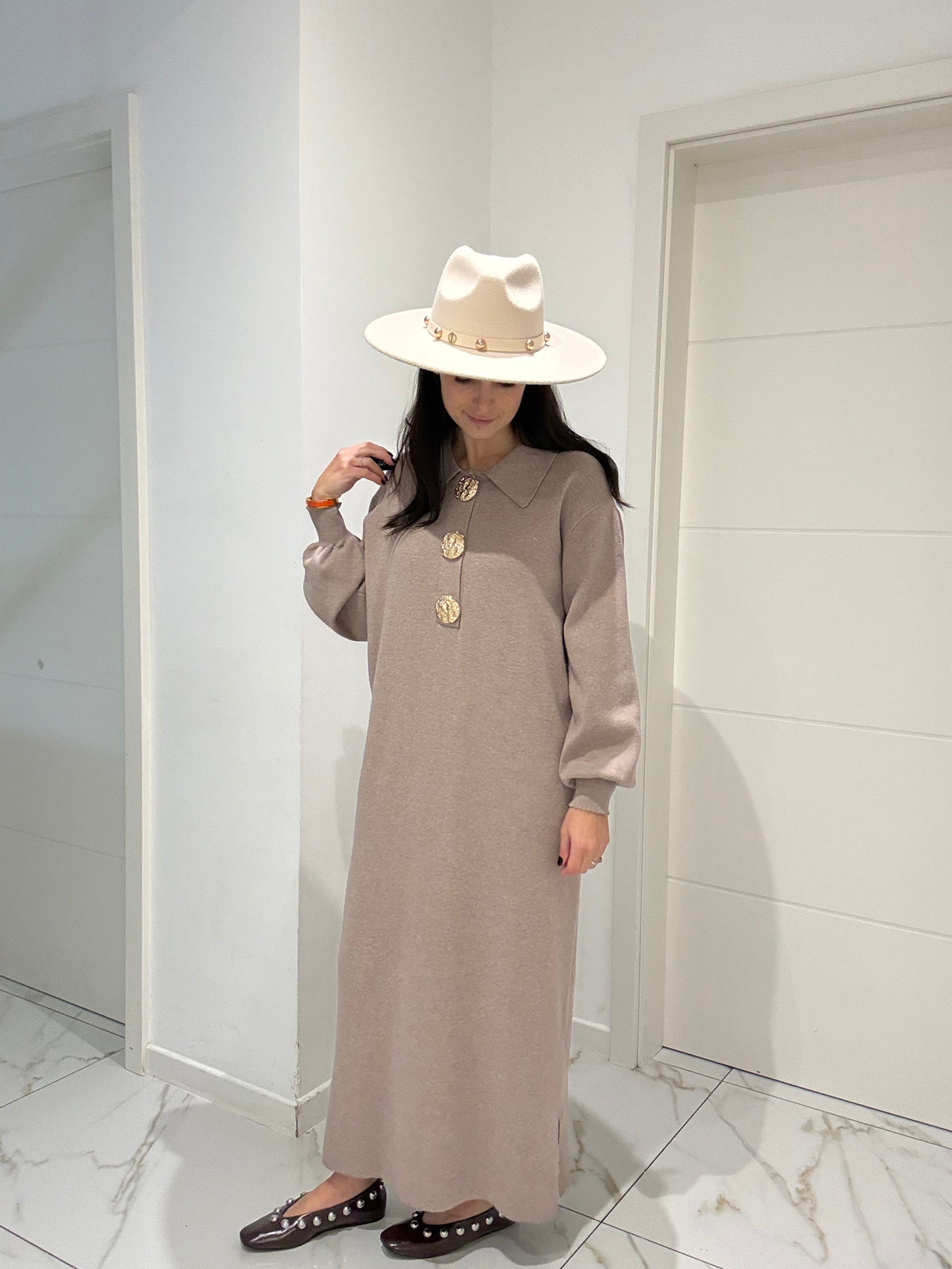 Robe Paulette Beige